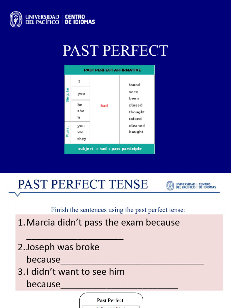 Unit 9 Past Perfect | PDF