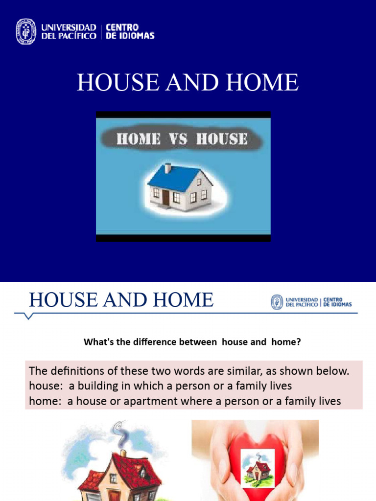 Difference Between House and Home | PDF