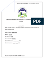 Activity (Lab) No. 5 Hardware and Networking