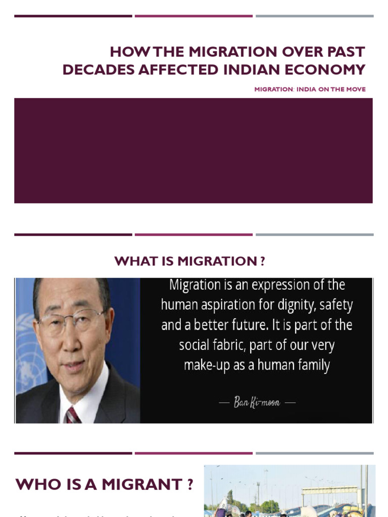 Impact of Migration on Indian Economy | PDF | Human Migration | Immigration