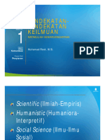 pendekatan keilmuan PPT