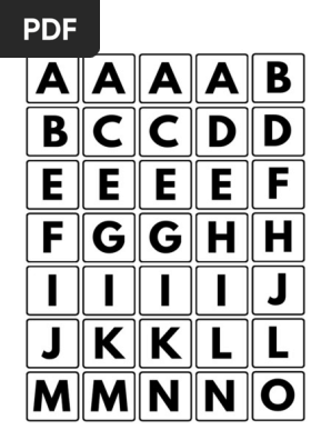 Printable Letter Tiles