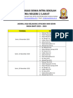 Jadwal Jaga Belakang Osis