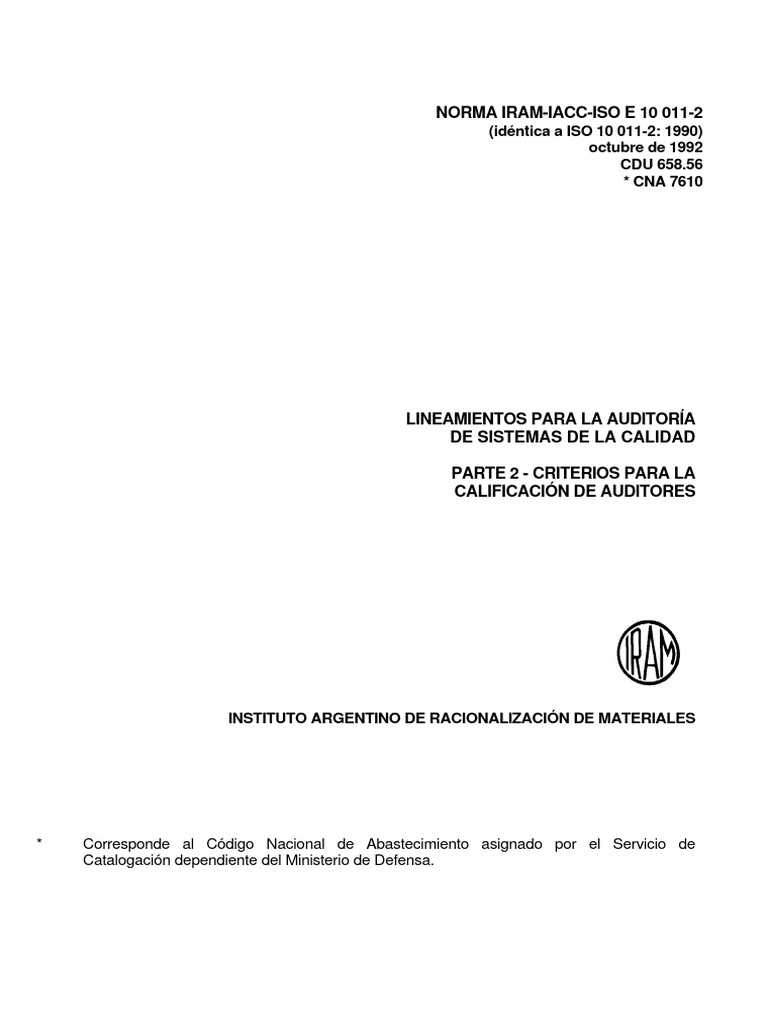 Iram Iacc-Iso e 10011 2 | PDF