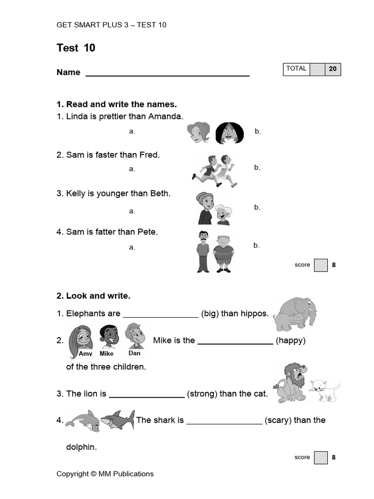 Get Smart Plus 3 - Malaysia - Test 10 | PDF