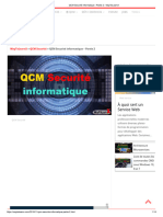 QCM Securité Informatique - Partie 2 - WayToLearnX