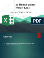 Beberapa Rumus Dalam Excel Arya