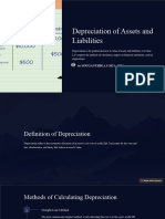 Depreciation of Assets and Liabilities