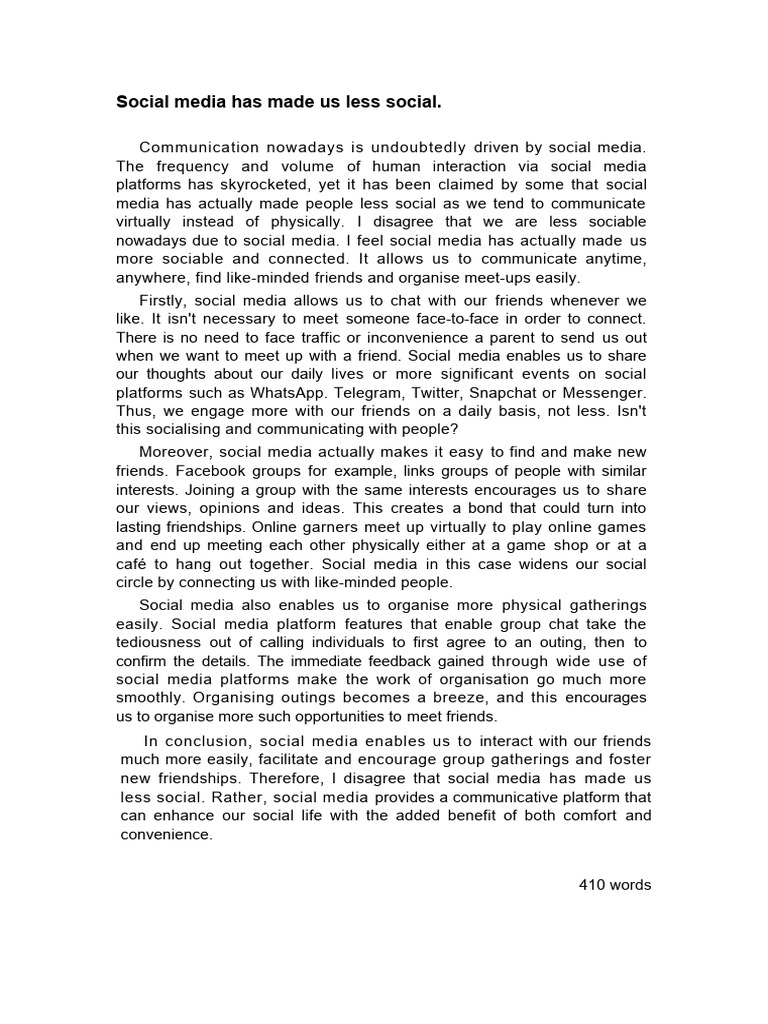 Social Media Essay PDF Social Media Popular Culture & Media Studies