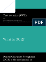 Text Detector (OCR)