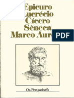 05 Epicuro Lucrecio Cicero Seneca Marco Aurelio Os Pensadores 1985