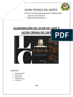 Informe Licor de Cafe y Licor Crema de Cafe 1