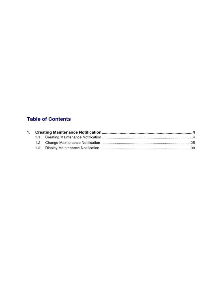 Maintenance Notification User Manual | PDF | Menu (Computing) | System ...