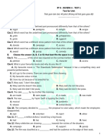 Bài ôn tập học kì II - Review 4 - Test 1