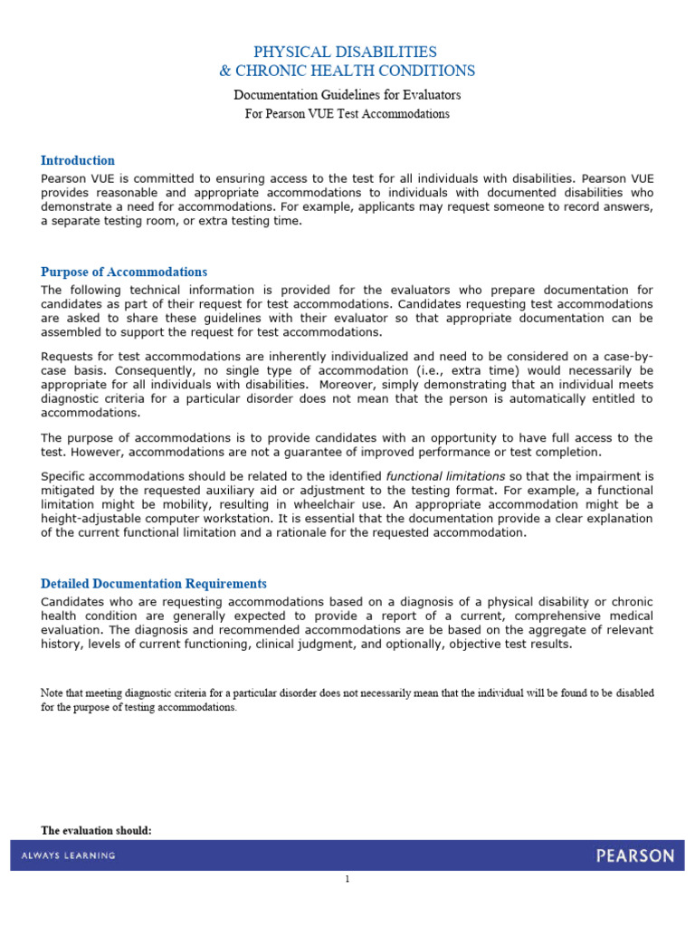 Physical Evaluator Pearson PDF Disability Medical Diagnosis