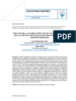 Impacto de La Gamificación Con TIC en La Enseñanza de Las Ciencias Sociales en Estudiantes de Cuarto Grado de Primaria