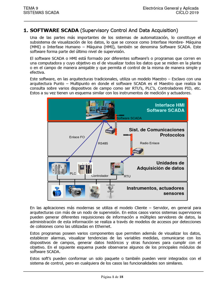Software y Bases de Datos SCADA | PDF | Scada | Ingeniería de Sistemas