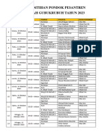 Jadwal Imtihan Pondok Pesantren