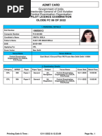 Admit Card