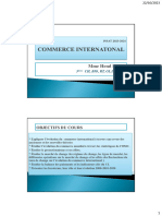 Commerce International 2023-2024 Chapitre Intro + Chap 1 +correction