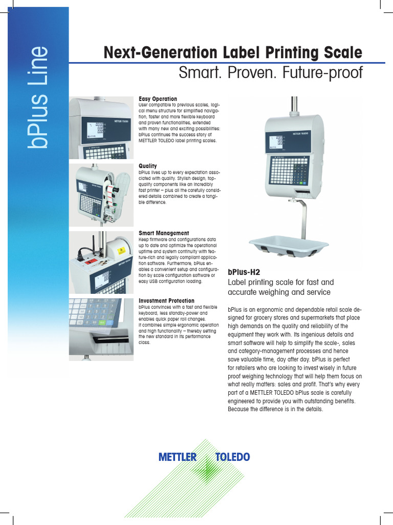 bPlus-H2: Advanced Retail Label Printing Scale | PDF | Computer Network ...