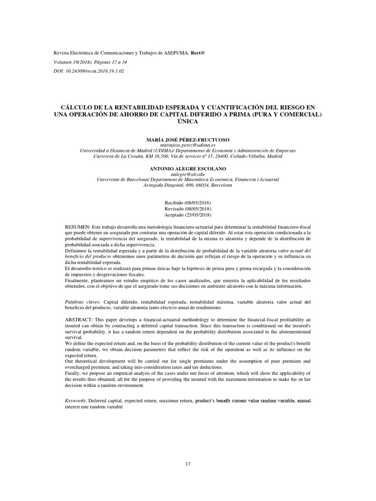 Valor Esperado E Utilidade Esperada