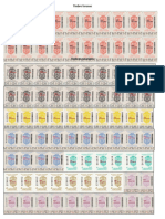 Timbres Notariales y Fiscales, Atestados, Comprobantes