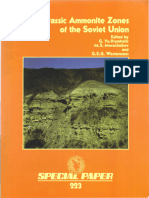 Jurassic Ammonite Zones Soviet Union - Krymholz, Westerman Et Al USSR