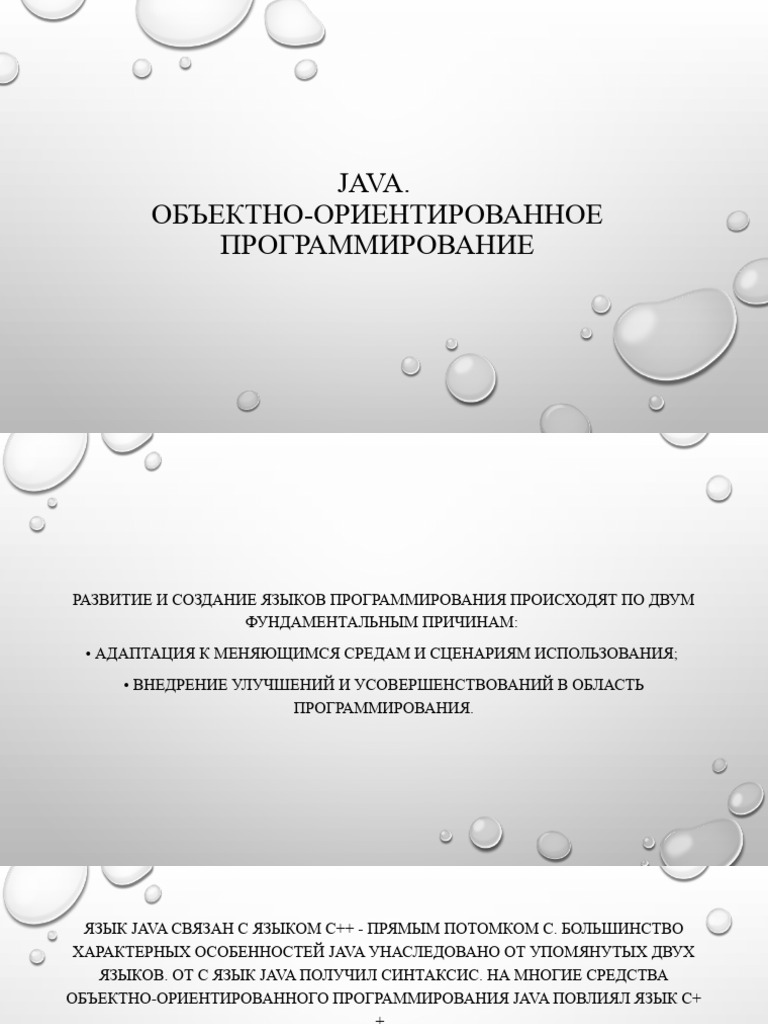 ПрезентацияЛекция JAVA 1 | PDF