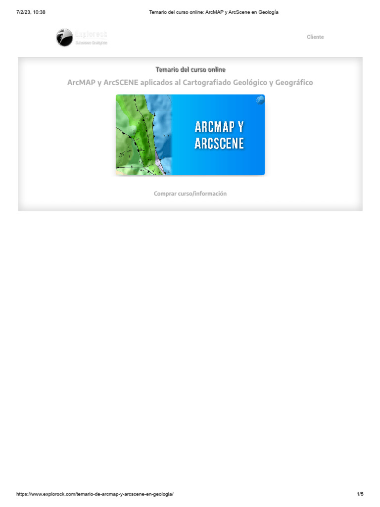 Temario Del Curso Online ArcMAP - 1
