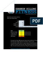 Shannon Billows Fitness Calculator With Waist