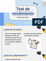 Test de Rendimiento y de Intereses