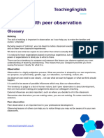 Resources - Engaging With Peer Observation