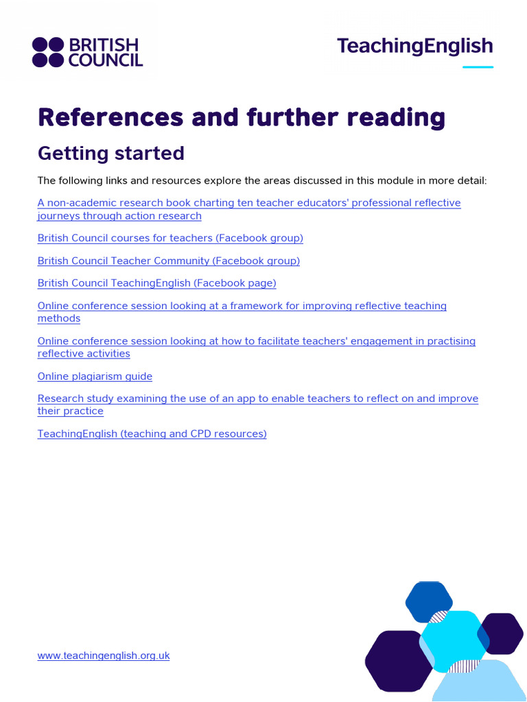 Resources for Reflective Teaching Practices | PDF