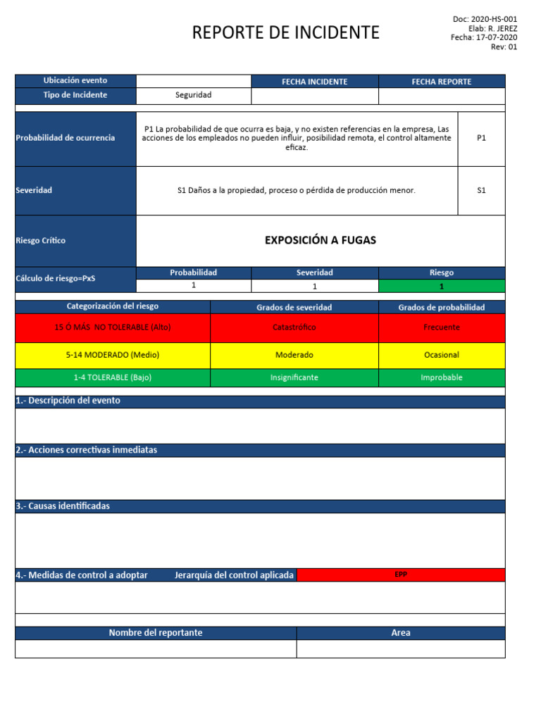 Reporte de Incidente de Seguridad 2020 | PDF | Enfermedades y ...