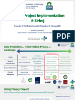 Privacy Project Implementation at Siriraj