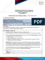 Unit 1 - Task 2 - Writing Task - Activity Guide and Evaluation Rubric