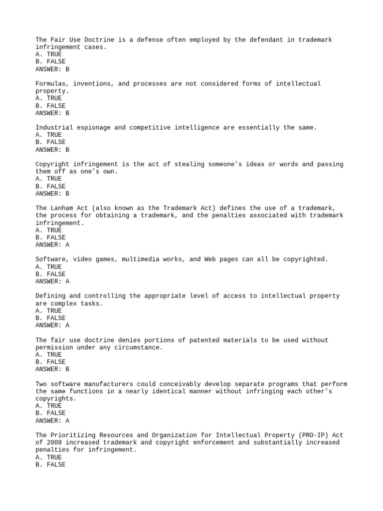 Chapter 6 (Intellectual Property) | PDF | Intellectual Property | Patent
