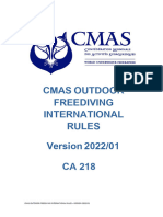 005832-1-2022 Cmas Outdoor-Free Diving Competition Rules