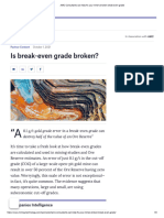 AMC Consultants Can Help Fix Your Mine's Broken Break-Even Grade