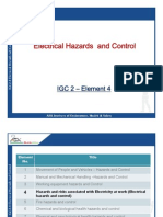 Presentation (Element-4 Electrical Hazards & Control)