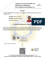Antecedentes Policiacos Marcos Inocente Chamalé González