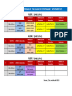 Cronograma - Evaluación Recuper 2023