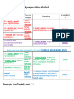 Agenda Módulo 2