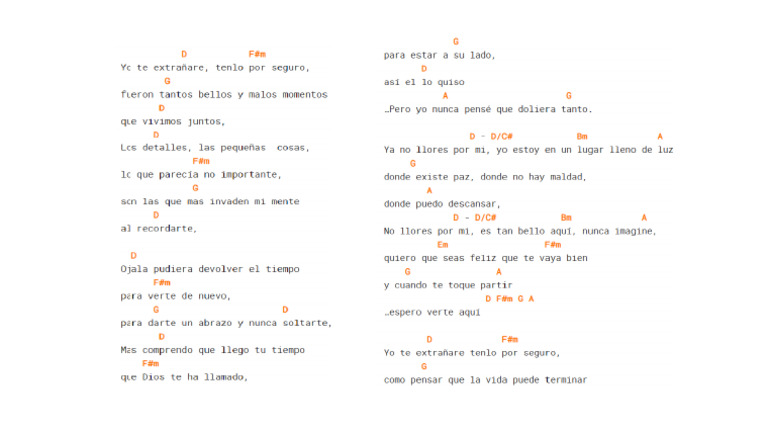 Yo Te Extrañare | PDF