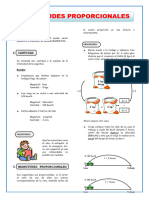 Magnitudes Proporcionales para Primero de Secundaria