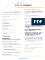 #TeamTranslator Portfolio Checklist