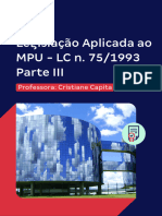 E Book Legislacao Aplicada Ao Mpu LC 75 93 Parte III