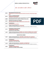 AGENDA Expo Cadenas Productivas DICOTUR 2011