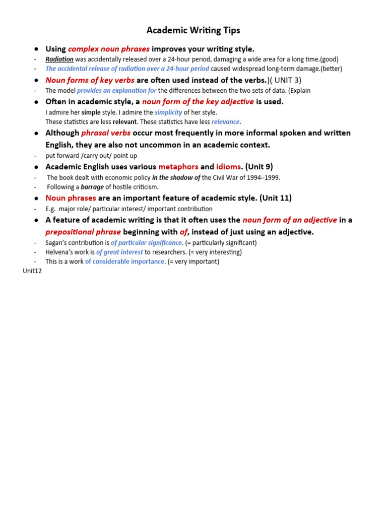 Ielts Academic Writing Tips Pdf